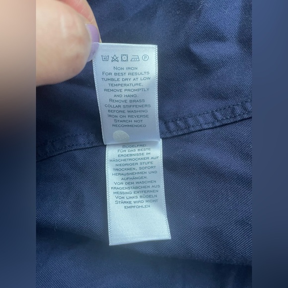 Charles Tyrwhitt Men Blue Button Up Shirt Size 15.5 - Picture 8 of 9